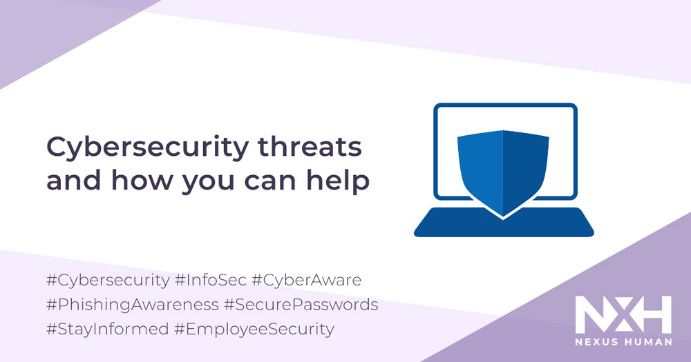 Cybersecurity threats and how you employees can help