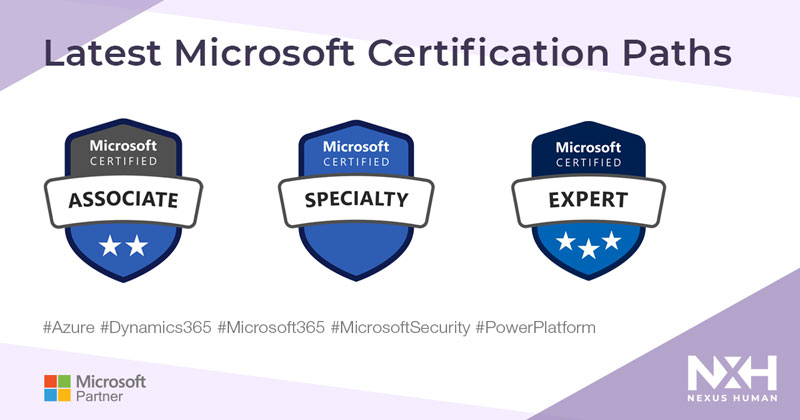 Latest official Microsoft cerification paths