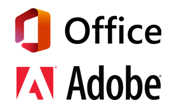 Adobe and Microsoft Office logos