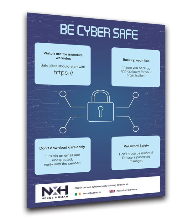 Poster guide to staying cyber safe